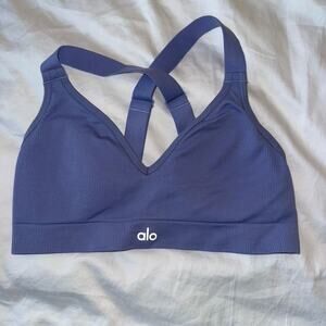 Alo lilac blue favorite bra